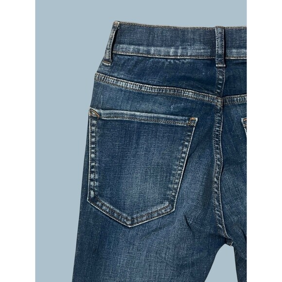 Express Ankle Legging High Rise Hyper Stretch Denim Two Tone Jeans OR $88 New - Picture 6 of 11